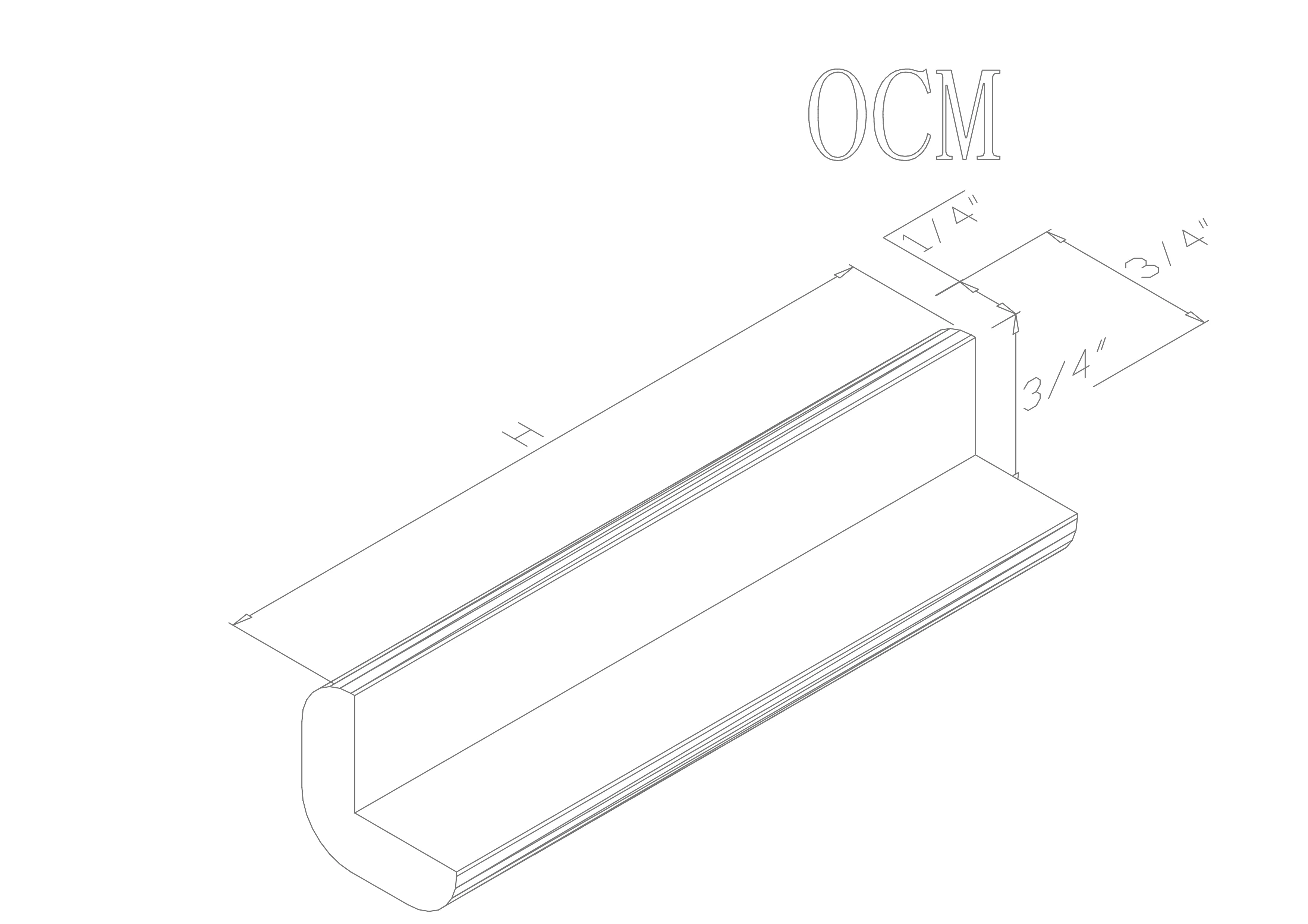 Pure White Corner Molding 36"