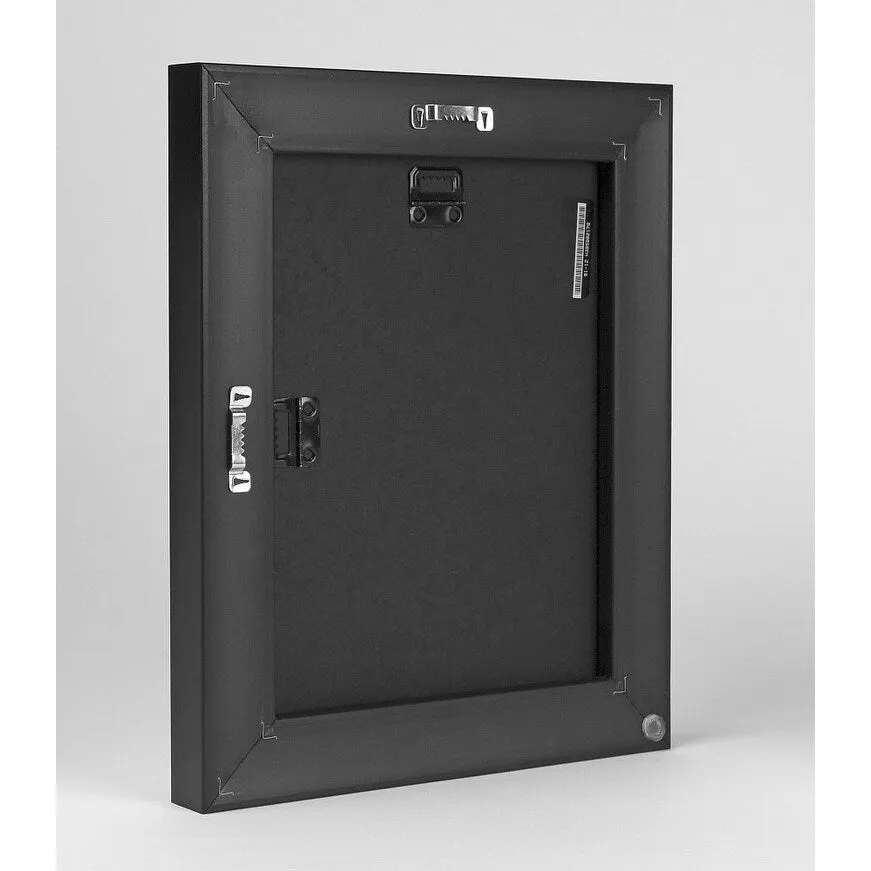 "Abstract 66210101" Black Float Frame Canvas Art
