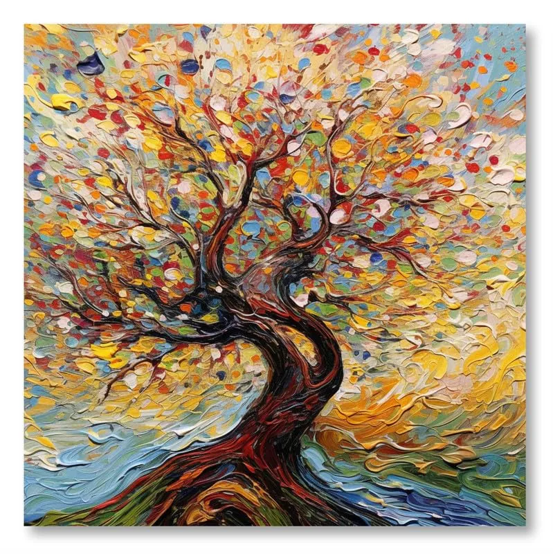 SAF paintings Wooden Framed Nature Art Canvas Wall Painting for Home Décor And Office||For Bedroom,Living Room Home wall and Office Interior 24X24Inch and Office CR-278