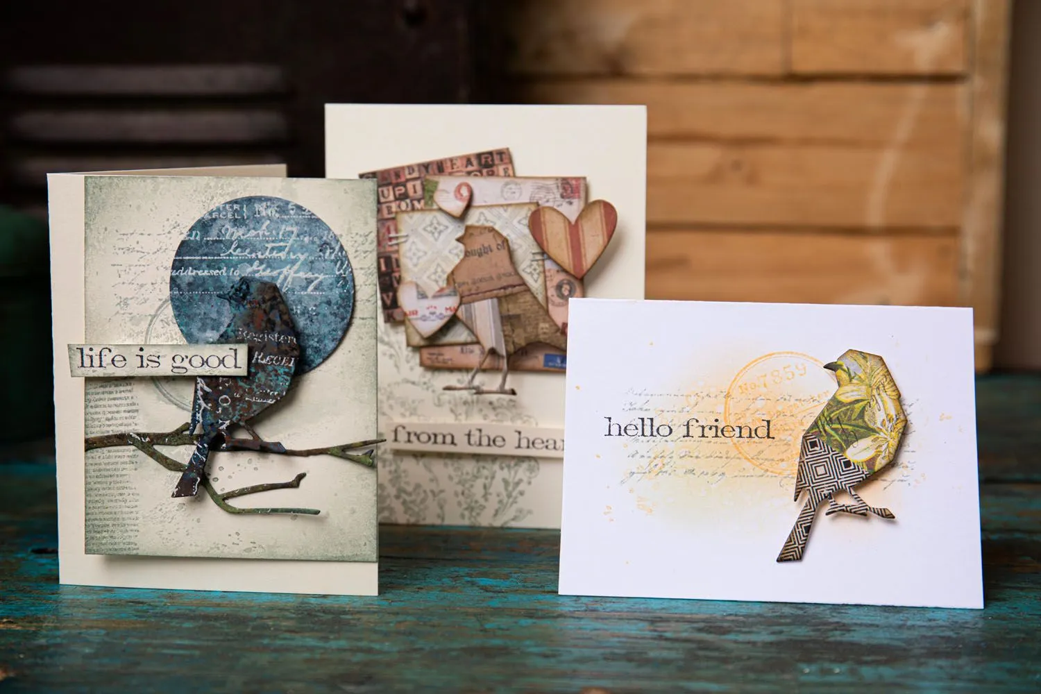 Sizzix Thinlits Dies By Tim Holtz 8/Pkg - Vault Lovebirds