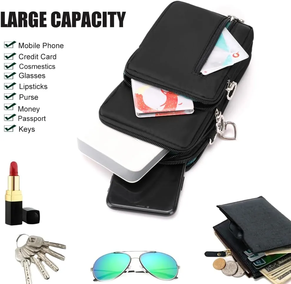 Small Crossbody Bags for Women, Universal Pouch Wallet Cell Phone Purse Lightweight Pockets Handbags Mini Shoulder Bag