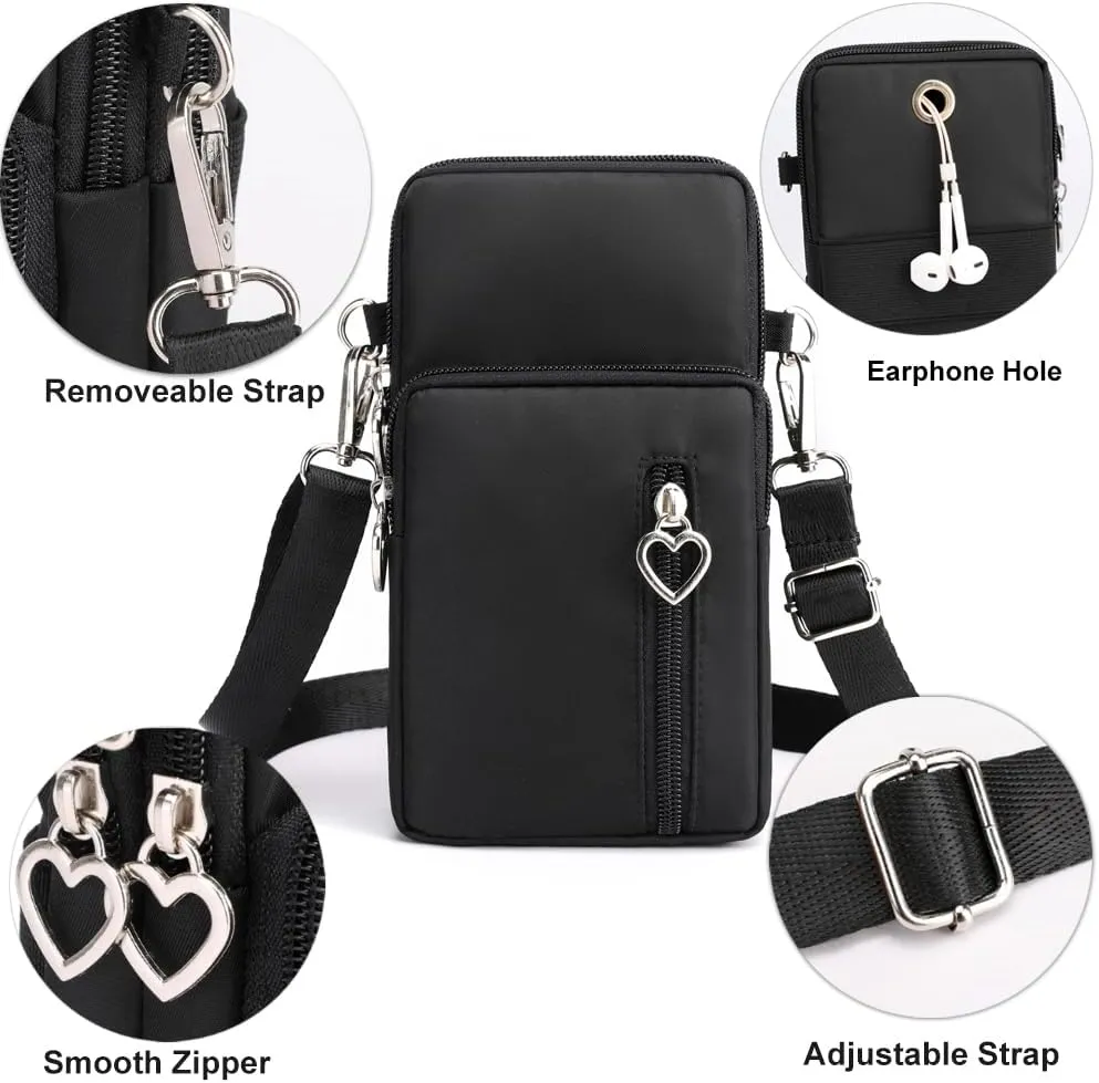 Small Crossbody Bags for Women, Universal Pouch Wallet Cell Phone Purse Lightweight Pockets Handbags Mini Shoulder Bag