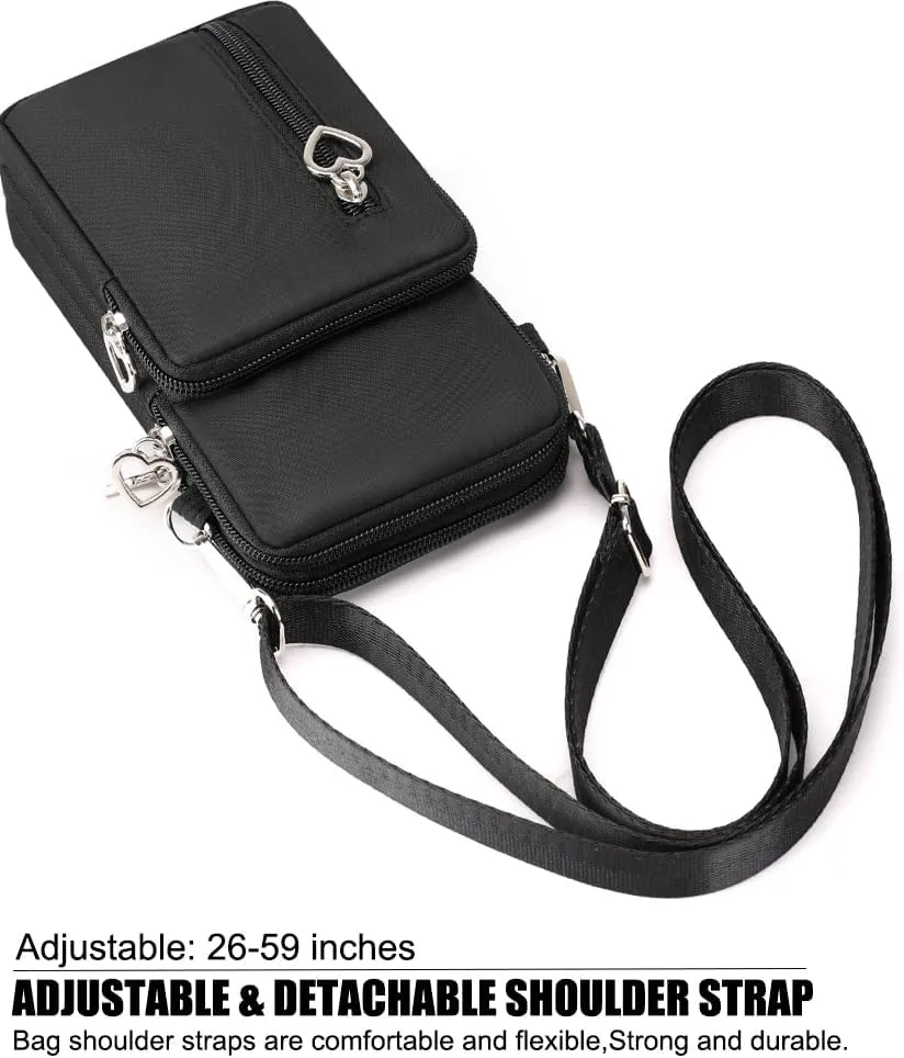 Small Crossbody Bags for Women, Universal Pouch Wallet Cell Phone Purse Lightweight Pockets Handbags Mini Shoulder Bag