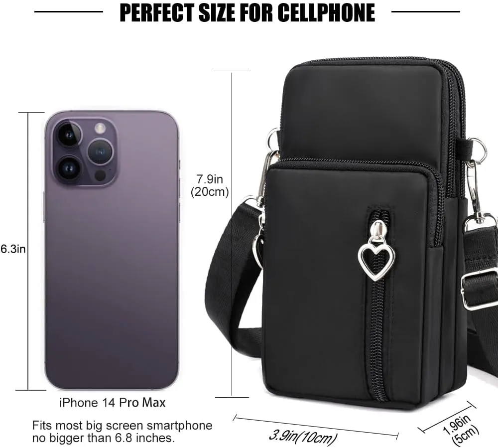 Small Crossbody Bags for Women, Universal Pouch Wallet Cell Phone Purse Lightweight Pockets Handbags Mini Shoulder Bag