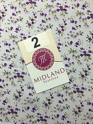 Small Ditsy Floral poly cotton print dress craft fabric 44" Wide M348 Mtex