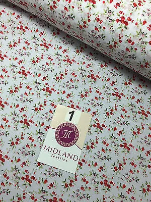 Small Ditsy Floral poly cotton print dress craft fabric 44" Wide M348 Mtex