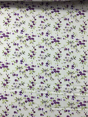 Small Ditsy Floral poly cotton print dress craft fabric 44" Wide M348 Mtex