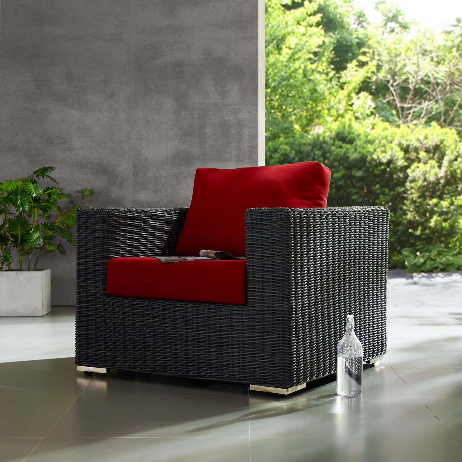 Summon Outdoor Patio Fabric Sunbrella Armchair