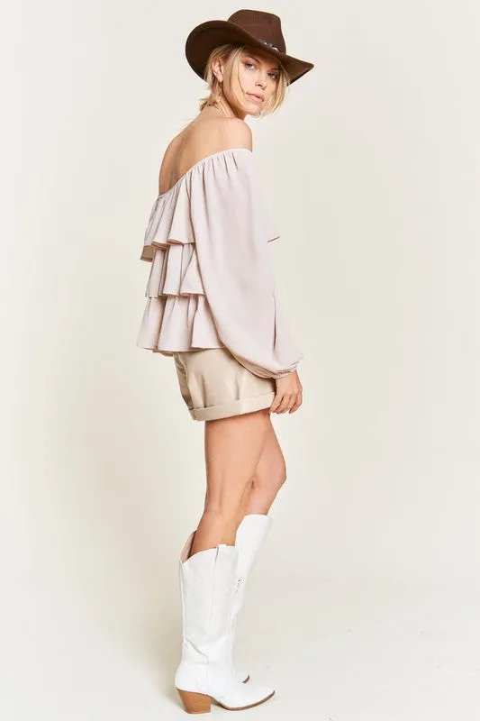 TEEK - Tiered flounce designed Blouse