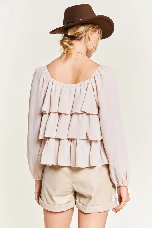 TEEK - Tiered flounce designed Blouse