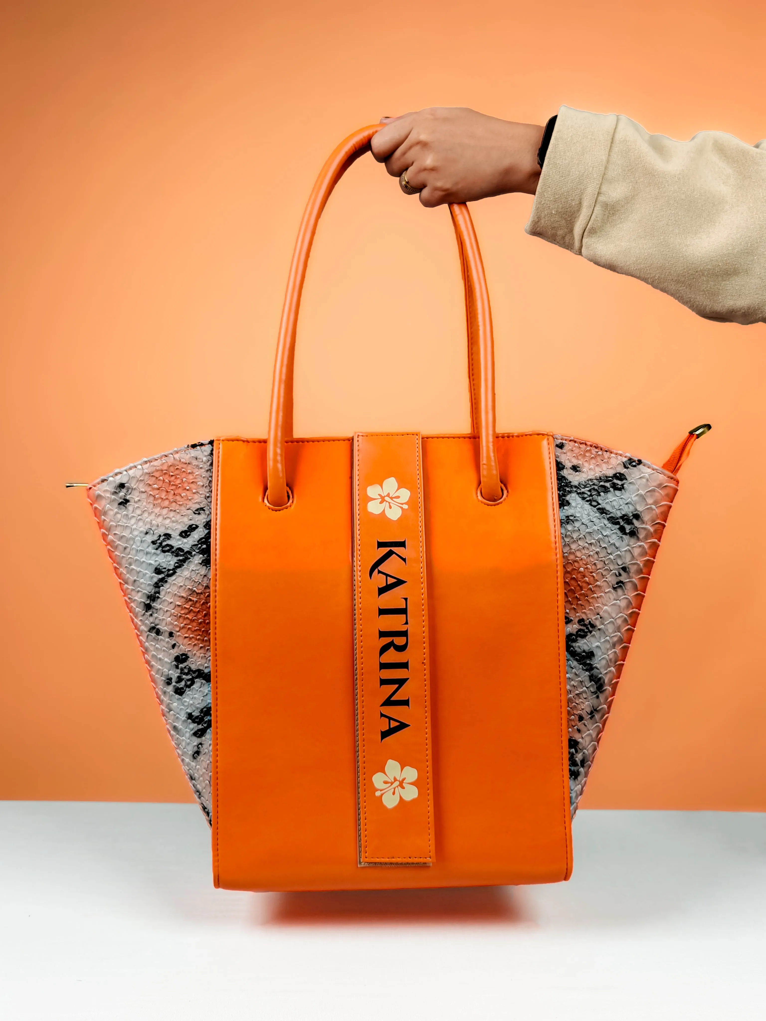 Tote Bags for Women - Orange Oasis Edition