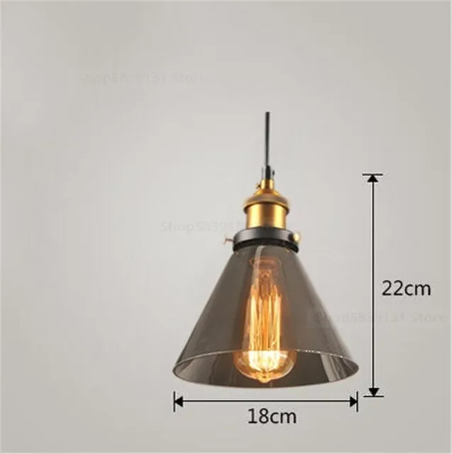 Vintage Amber Dome Pendant Light