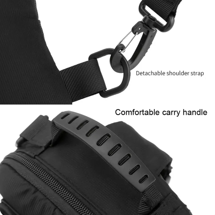 WEPOWER Men Chest Bag Outdoor Shoulder Messengers Bag With USB Charging Port Sports Small Bag(Gray Green)