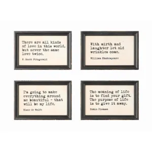 Wood Framed Wall Decor 4 Styles